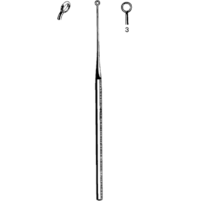 Merit Buck Ear Curette Blunt Angled Size 3 - 98-167
