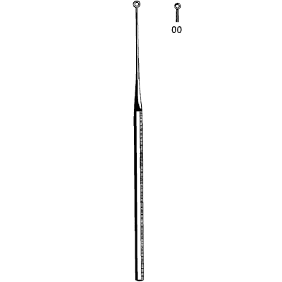 Merit Buck Ear Curette Blunt Straight Size 00 - 98-170