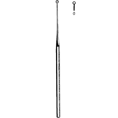 Merit Buck Ear Curette Blunt Straight Size 0 - 98-171