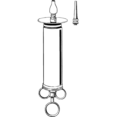 Merit Metal Syringe 2oz. With Tips and Shield - 98-243