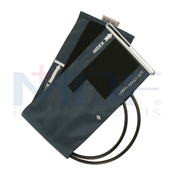 Blood Pressure Cuff Large Adult D-Ring Double Tube - Real Teal (Teal)