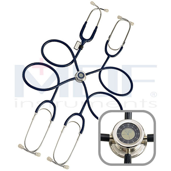 Pulse Time Teaching Stethoscope 4 Users - Abyss (Navy Blue)