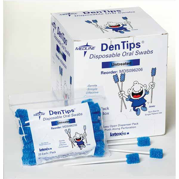 Medline Untreated Dentips Oral Swabstick (MDS096208)