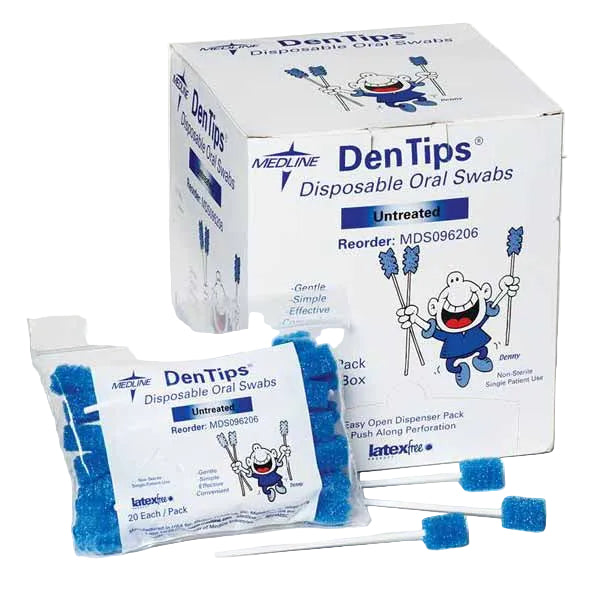 Medline Untreated Dentips Oral Swabstick (MDS096208)