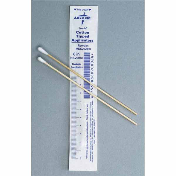 Medline Sterile Cotton Tipped Applicators (MDS202000Z)