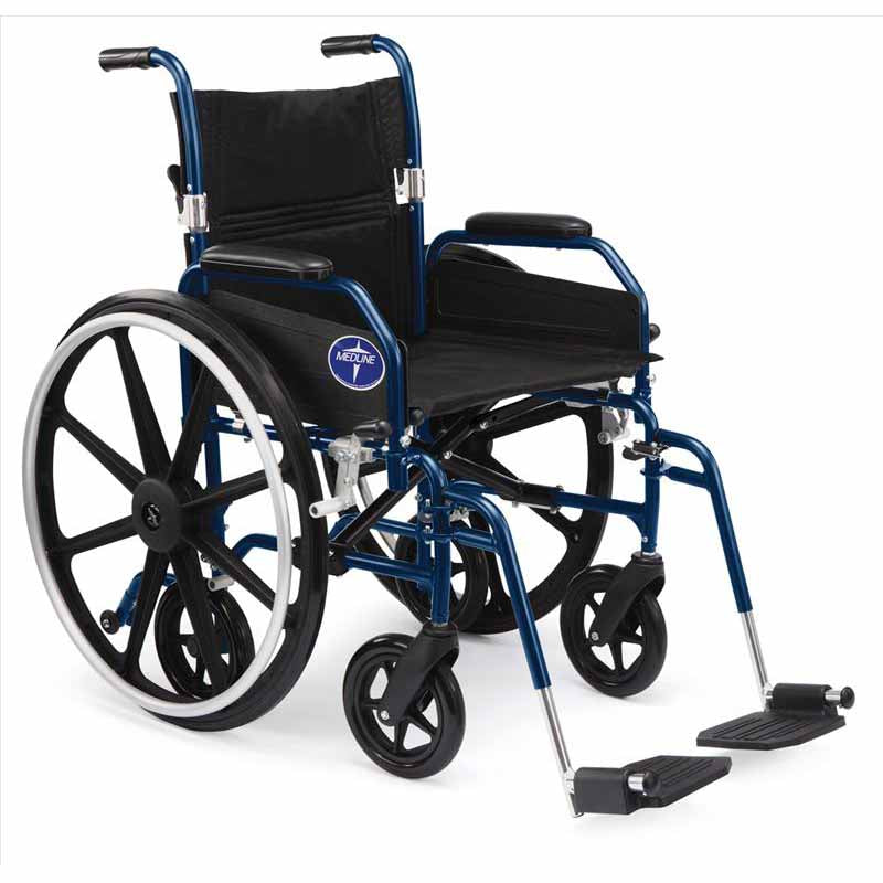 Medline Excel Hybrid 2 Transport Wheelchair Chairs (MDS806150H2)