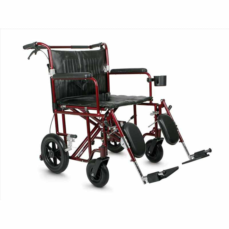 Medline Freedom Plus Heavy-Duty Transport Chair (MDS808200BAR)