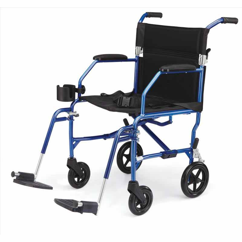Medline Freedom Transport Chairs, Blue (MDS808200SLBR)