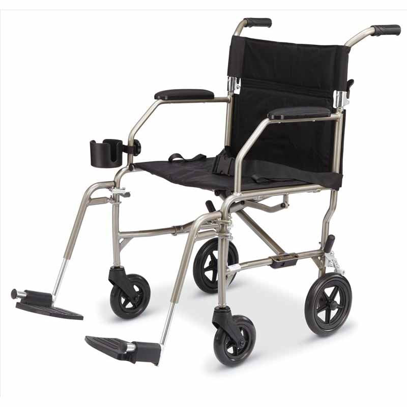Medline Freedom Transport Chairs, Silver (MDS808200SLSR)