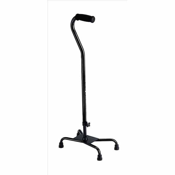 Medline Aluminum Quad Canes, Black (MDS86222H)