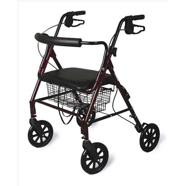 Medline Bariatric Rollators, Burgundy (MDS86800XW)