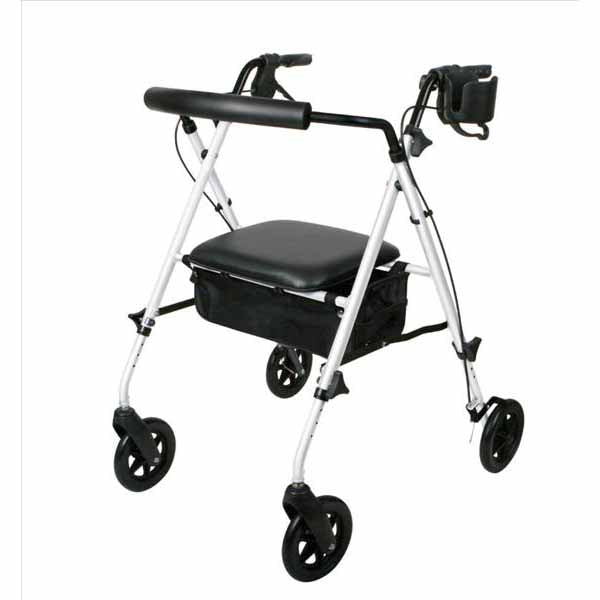 Medline Luxe Rollator, White (MDS86835W)