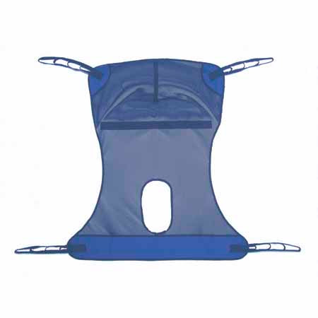 Medline Reusable Full Body Mesh Patient Slings with Commode Opening, 2X-Large (MDSR141)