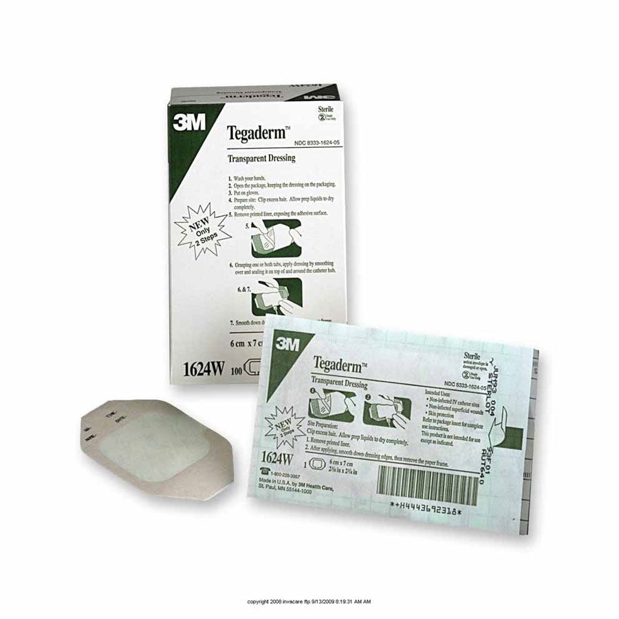 MMM1624W - 3M Tegaderm Transparent Film Dressing