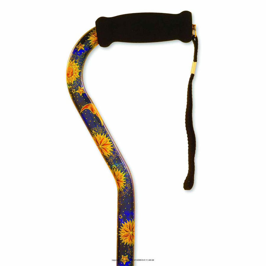 Offset Handle Aluminum Cane