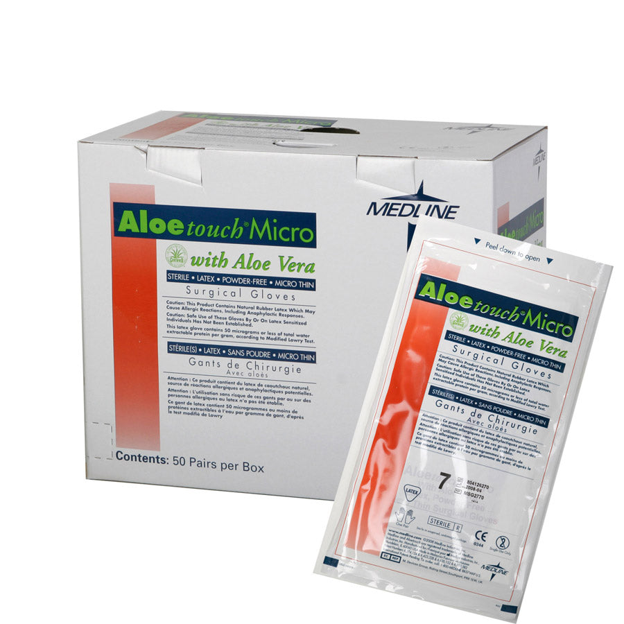Glove Surgical Aloetouch Micro Latex Powder free 6.5