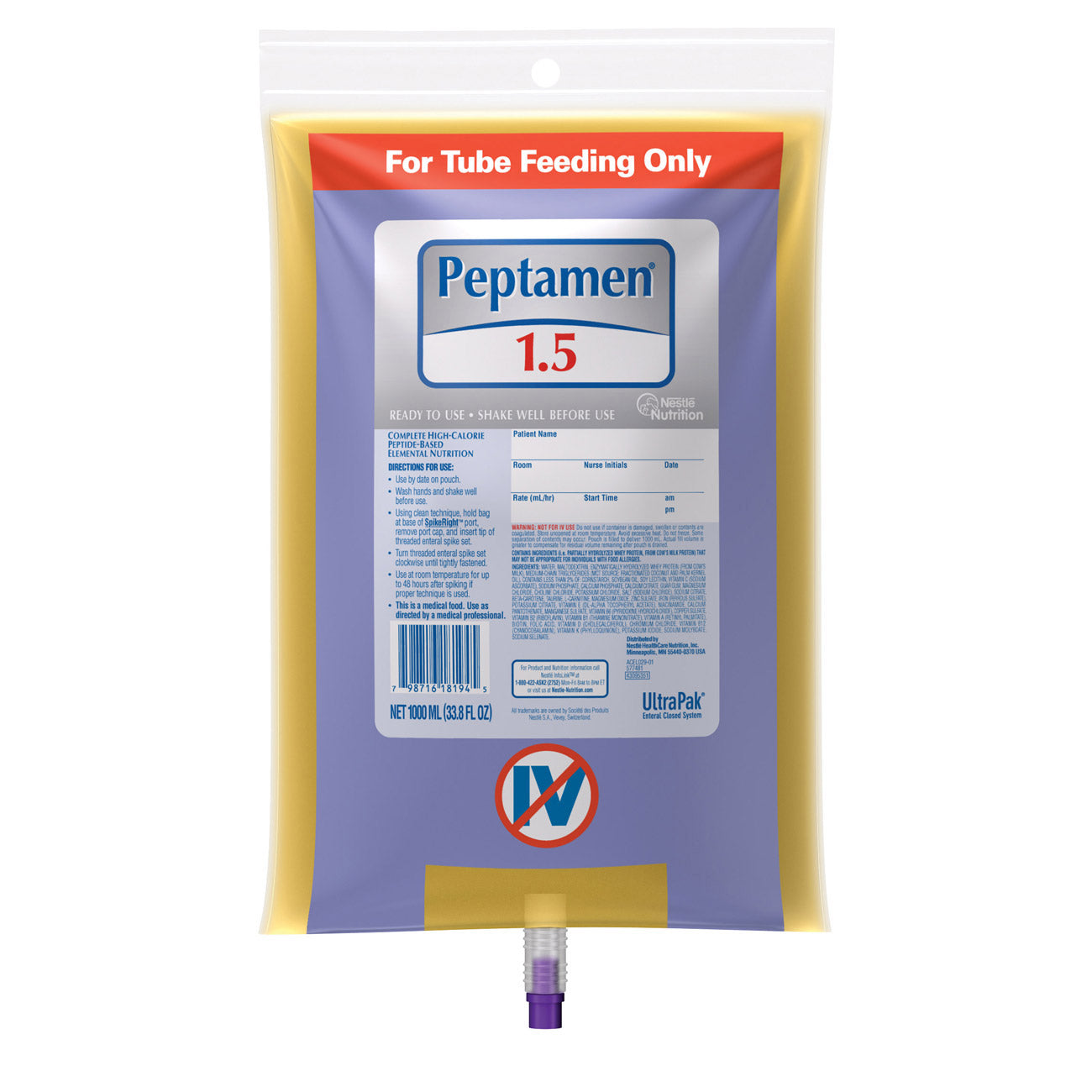 Peptamen 1.5 Cal Spikeright 6X1000Ml Btl