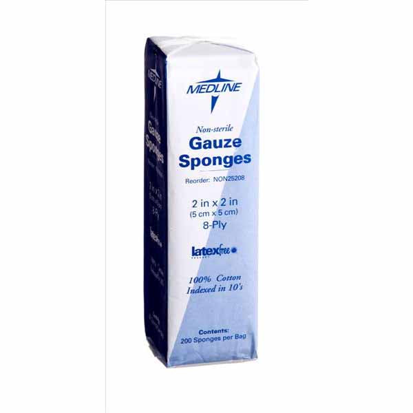 Medline Woven Non-Sterile Gauze Sponges (NON25208H)