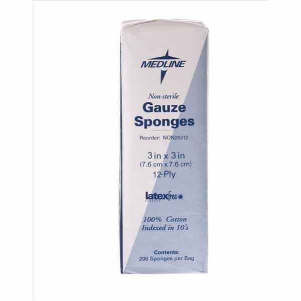Medline Woven Non-Sterile Gauze Sponges (NON25312H)