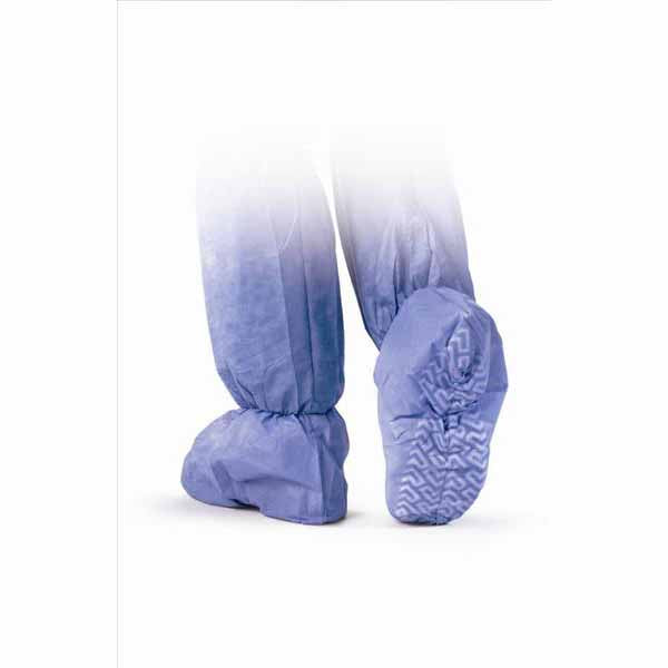 Medline Non-Skid Multi-Layer Boot Covers, Blue, Regular-Large (NON27143)