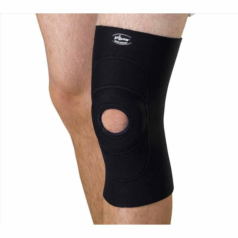 Medline Knee Supports with Round Buttress, Black, 4X-Large (ORT232404XL)