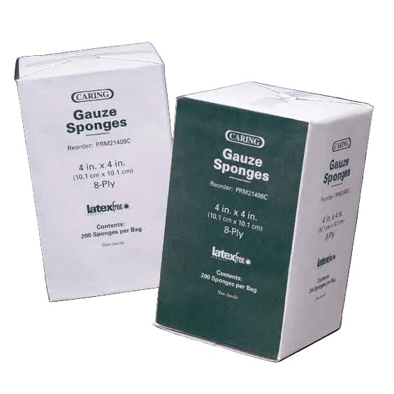 Medline Caring Woven Non-Sterile Gauze Sponges (PRM21408C)