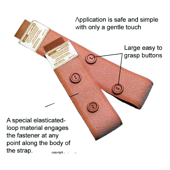 Fitz-All® with Buttons Fabric Leg Bag Straps