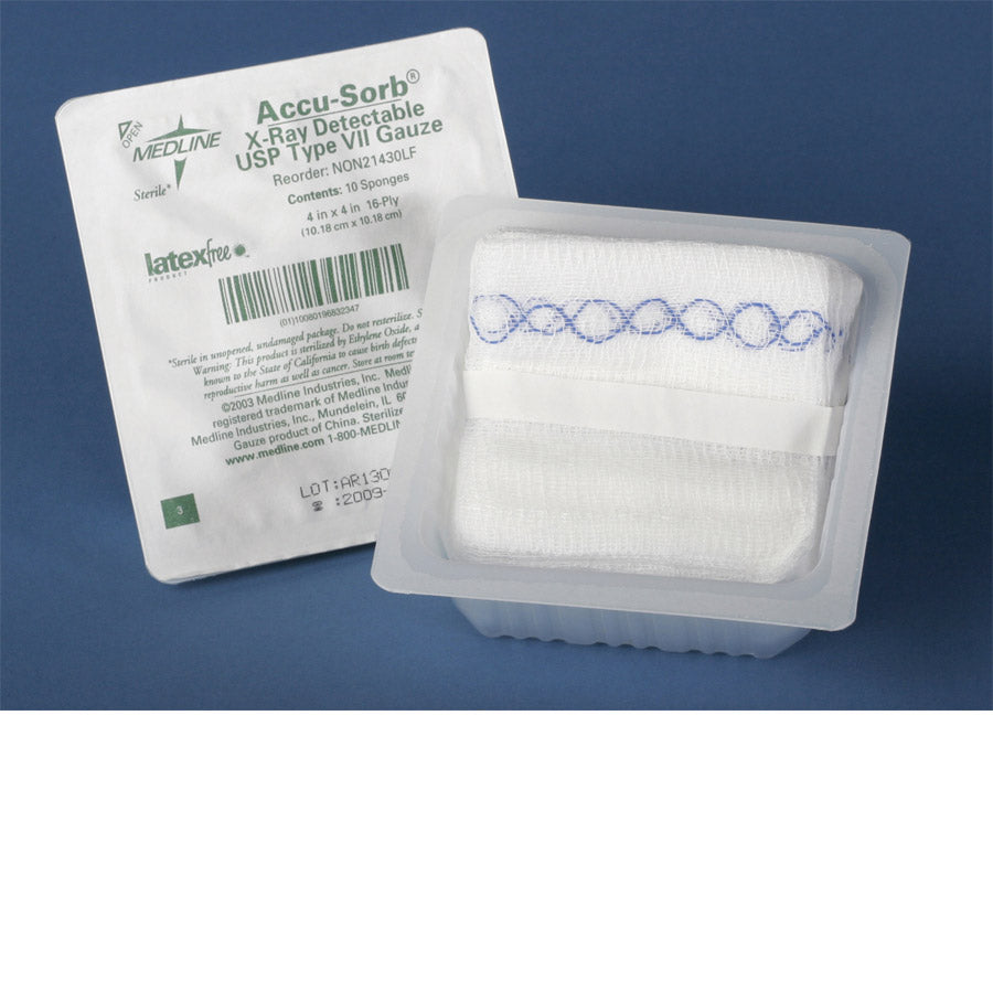 Gauze Sponge Xray 4X4 16Ply No sterile Latex free