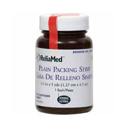 ReliaMed Plain Packing Strip 1-2" x 5 yds., Latex-Free