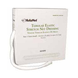 ReliaMed Tubular Elastic Net Dressing, Size 2, 4"-5" , .7" flat measurement. Small