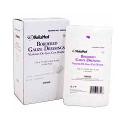 ReliaMed Bordered Gauze, 2" x 3-1-2", Sterile