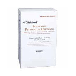ReliaMed Medicated Petroleum Gauze 5" X 9", Sterile