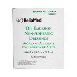 ZGOE59 - ReliaMed Oil Emulsion Dressing 5" x 9", Sterile ZGOE59 - ReliaMed Oil Emulsion Dressing 5" x 9", Sterile