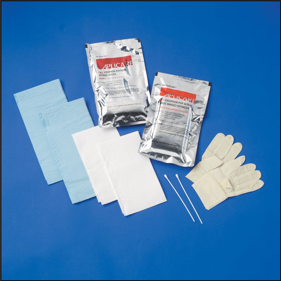 Tray Skin Scrub Presaturated Latex free