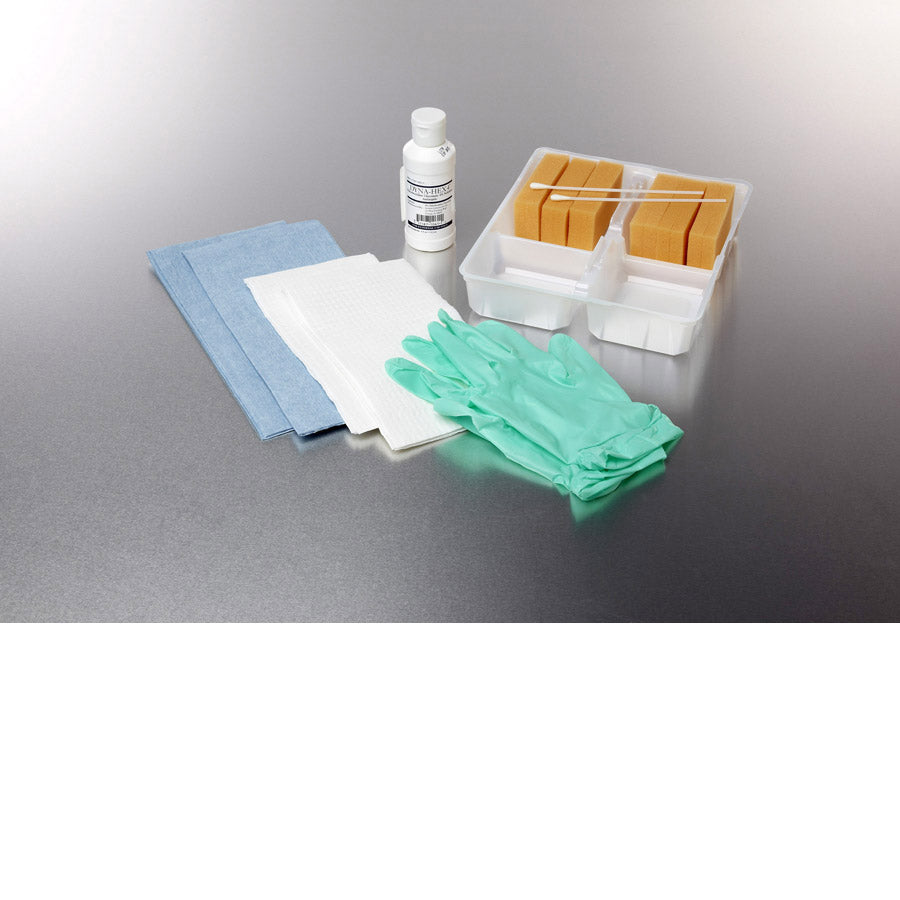 Tray Skin Scrub Chg Latex free