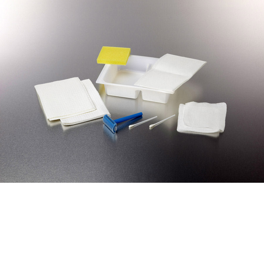 Dual-Compartment Shave Prep Trays