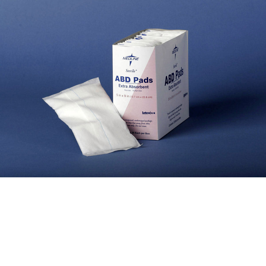 Pad Abdominal 8X7.5 Sterile Latex free 1-Pk
