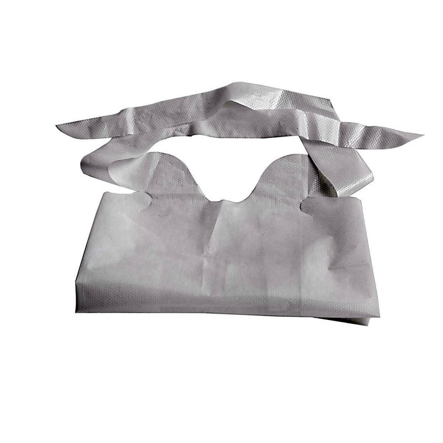Bib Plastic White 15X20
