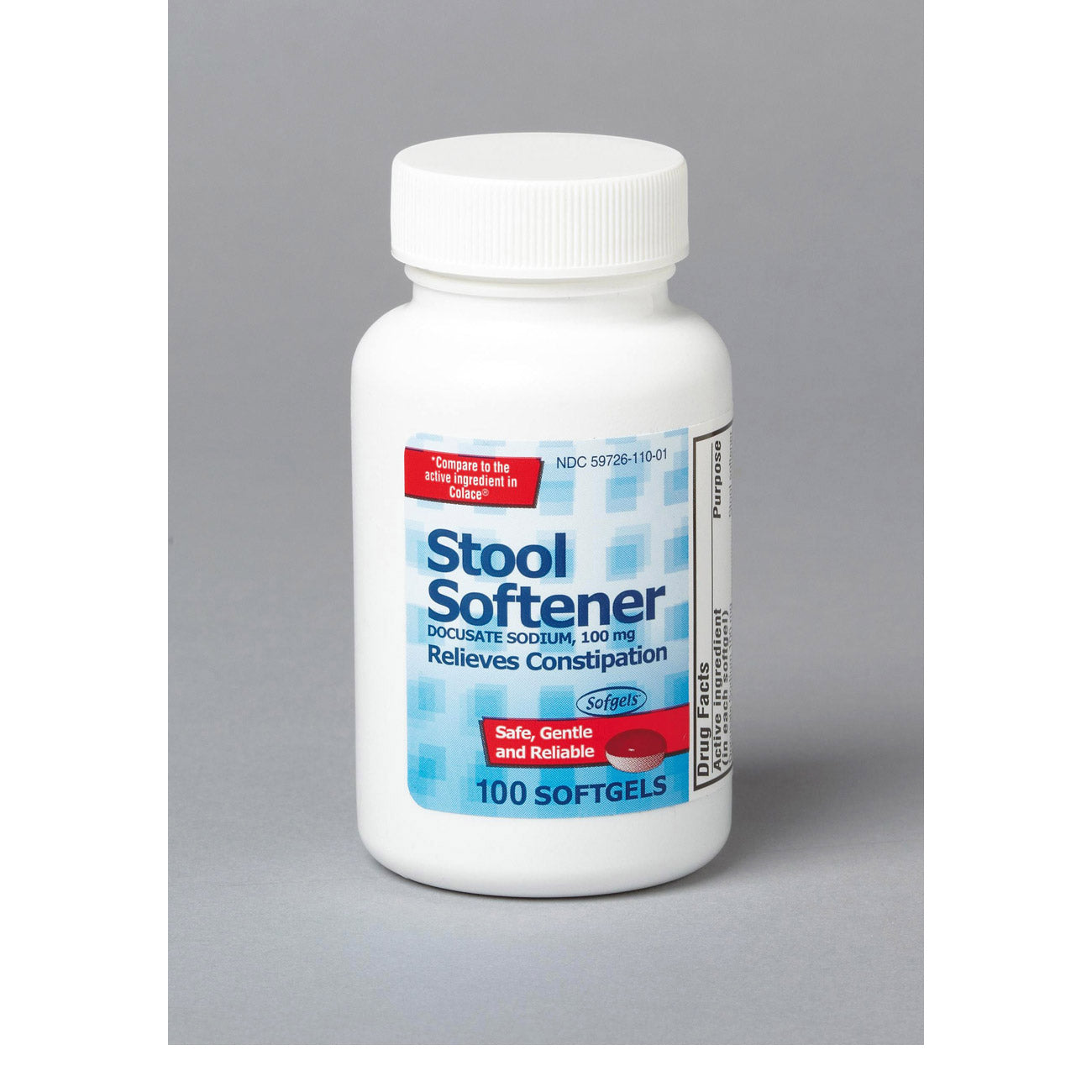 Soft Gel Docusate Sodium (Colace) 100Mg