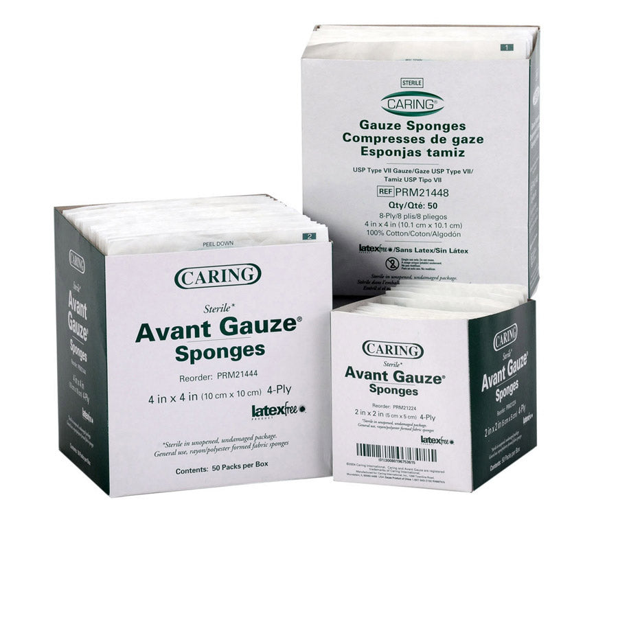 Gauze Sponge 2X2 4Ply Sterile Latex free 2S