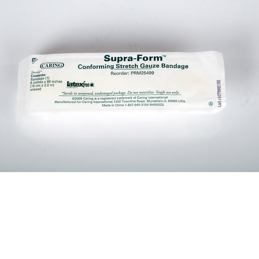 Bandage Gauze Supra Form 6X80 Sterile Latex free