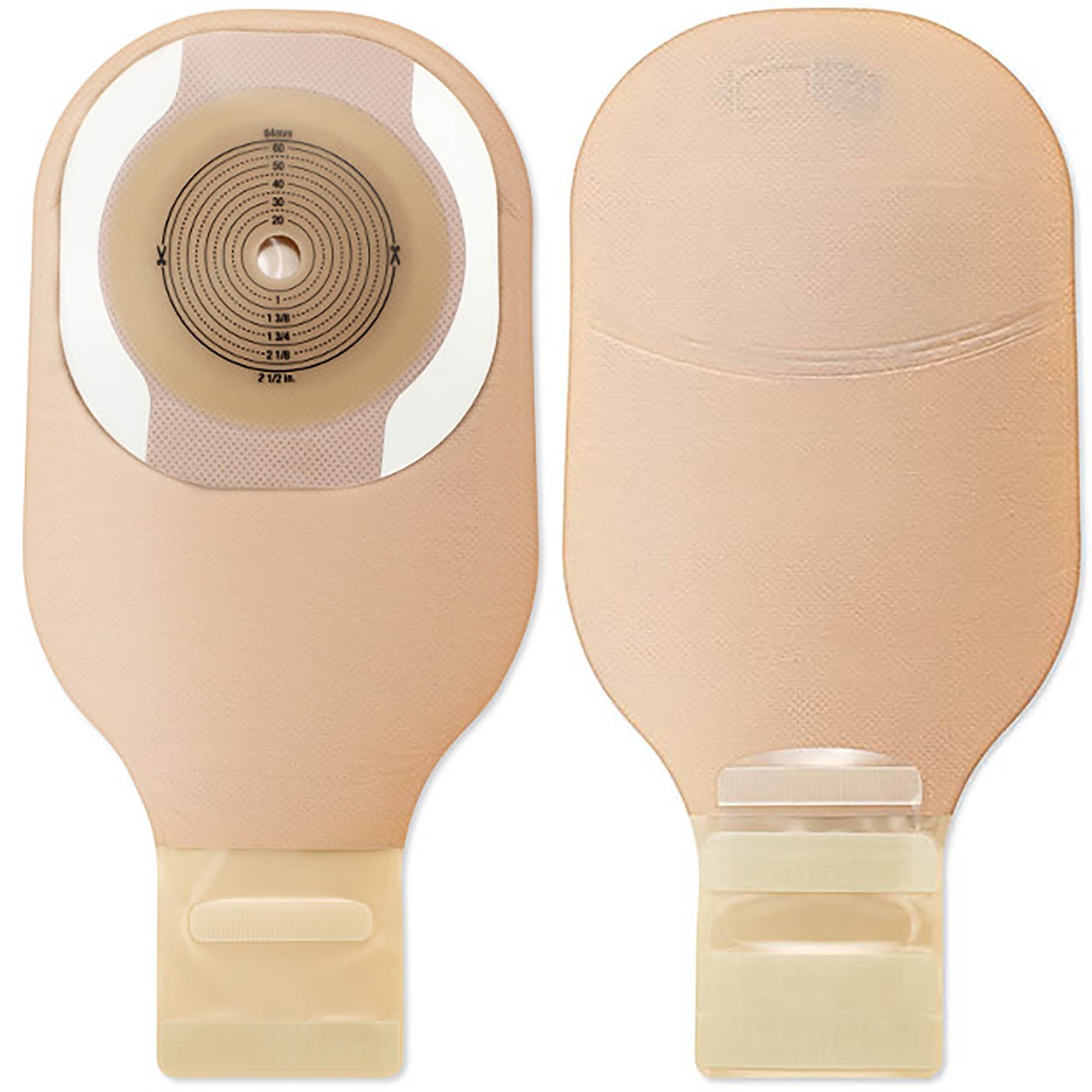 Hollister Premier™ One-Piece Drainable Pouch, Flat CeraPlus™ Skin Barrier, Cut-to-Fit, 2-1/2" (64mm) Stoma
