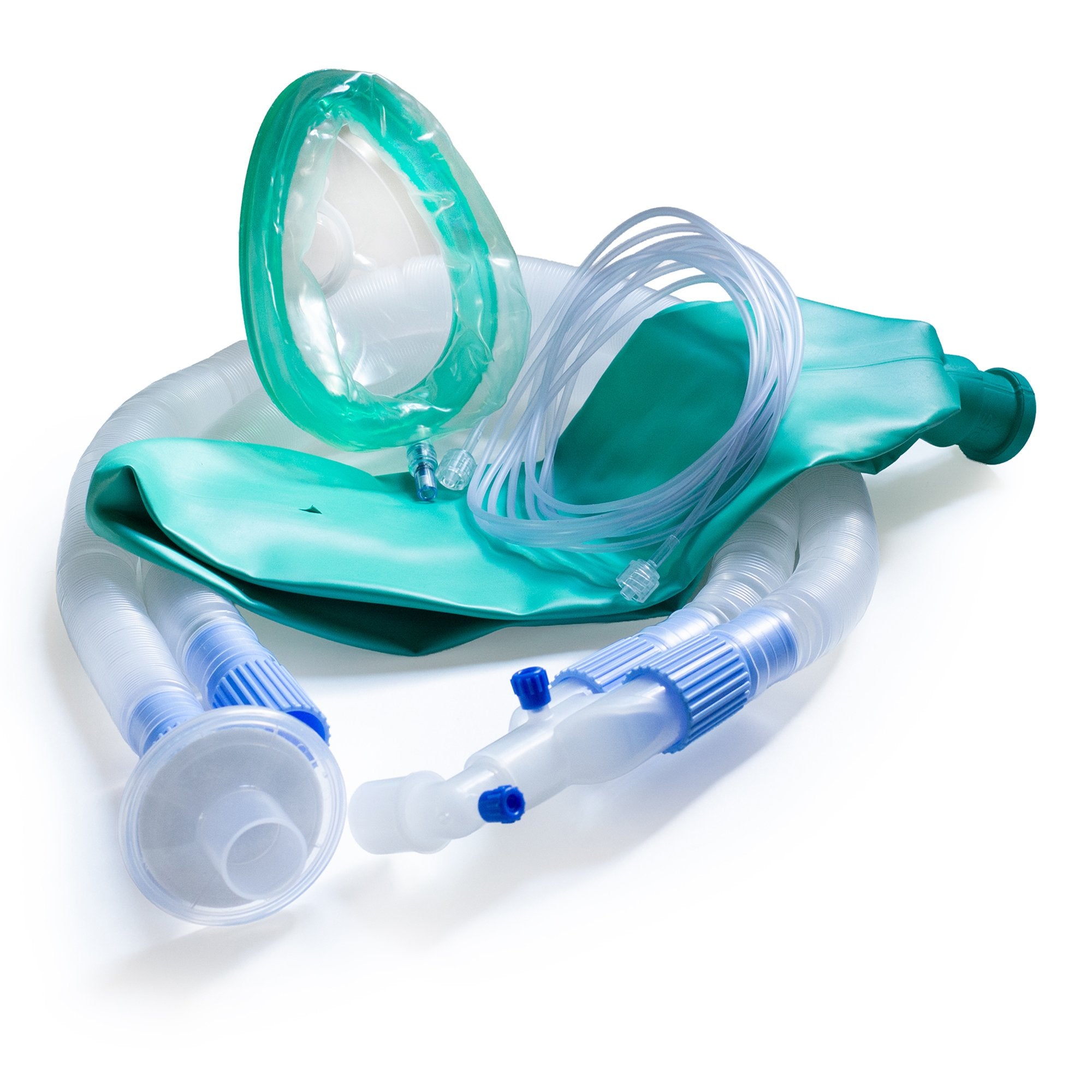 Anesthesia Breathing Circuit Expandable Adult Tube 96 Inch Tube Dual Limb ,3 Liter Bag