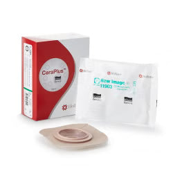 Hollister Pre Cut New Image™ CeraPlus™ Skin Barrier, Soft Convex, with Tape