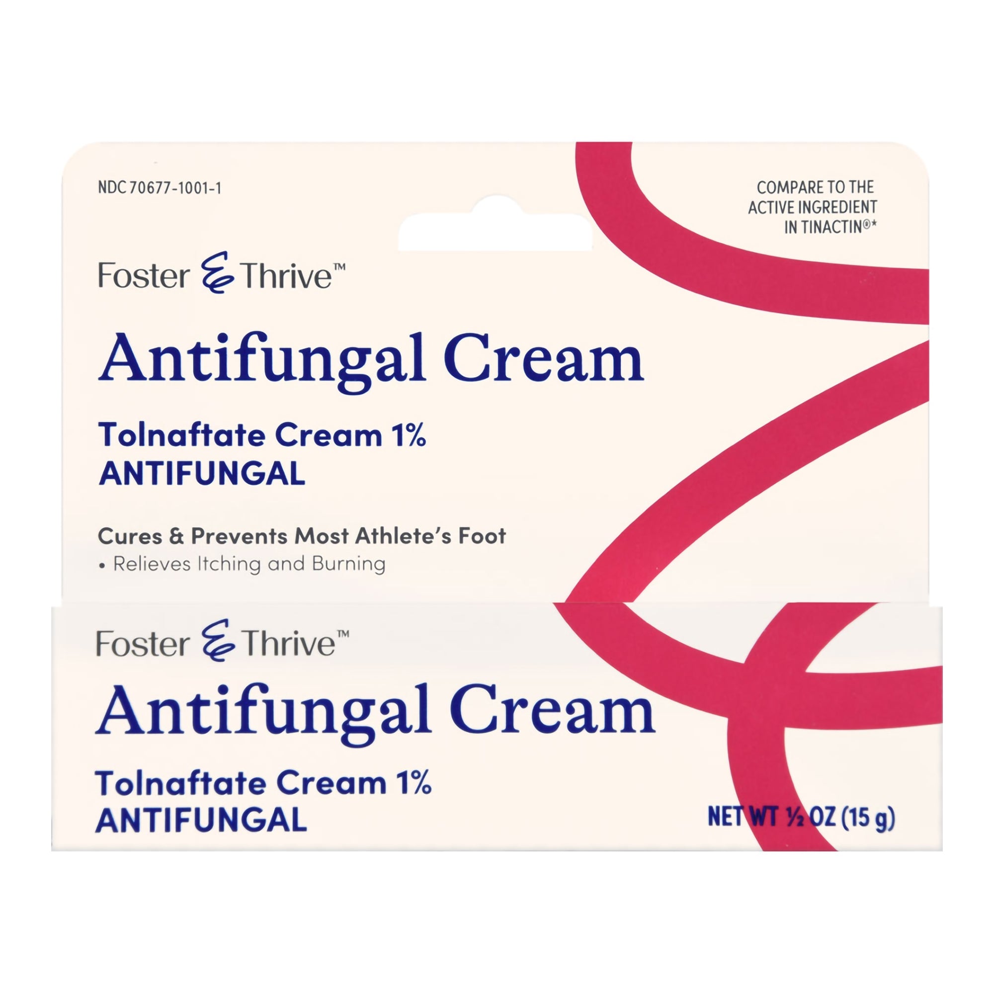 Cream Antifungal Tolnaftate 1%, 0.5 oz