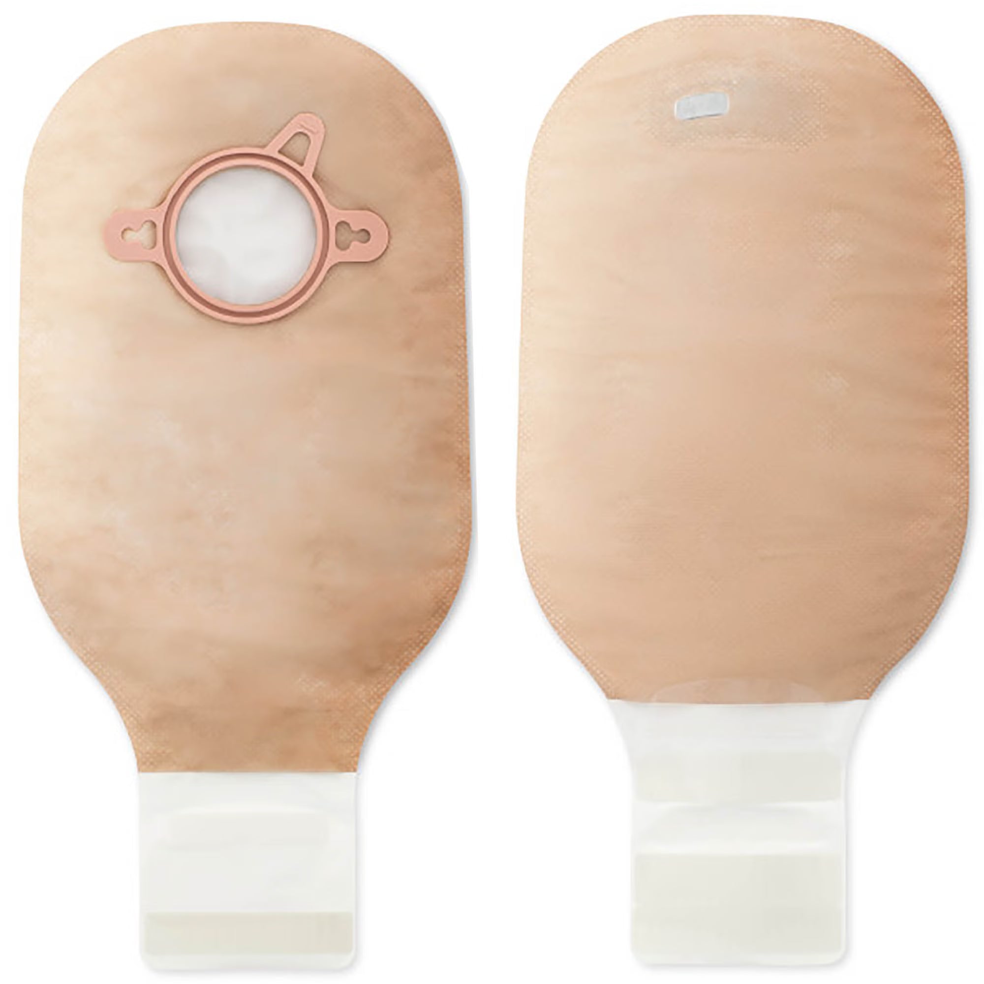 Hollister New Image® Two-Piece Drainable Pouch, Filter, 12" L, Integrated Closure, Beige