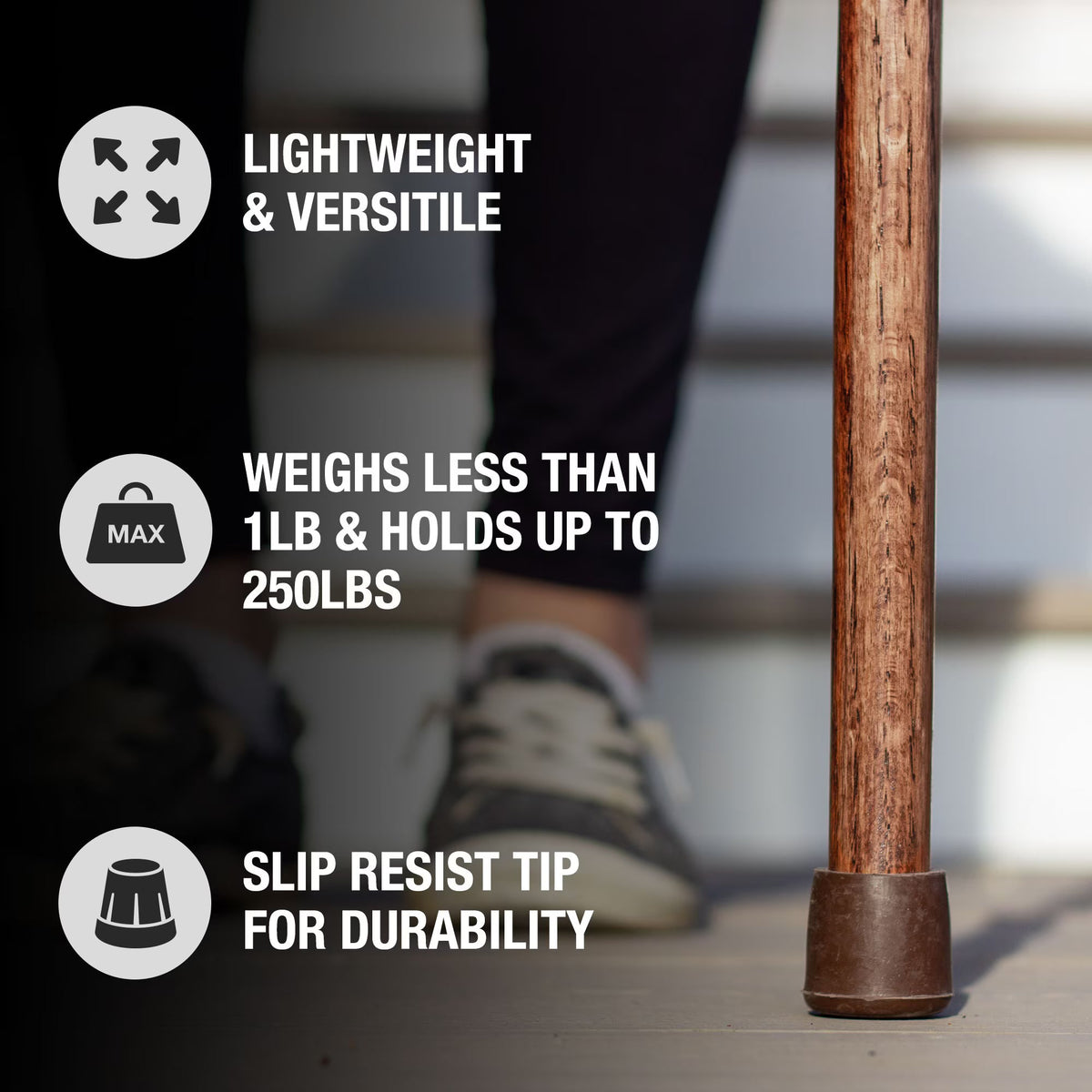 Handcrafted Wooden Walking Cane