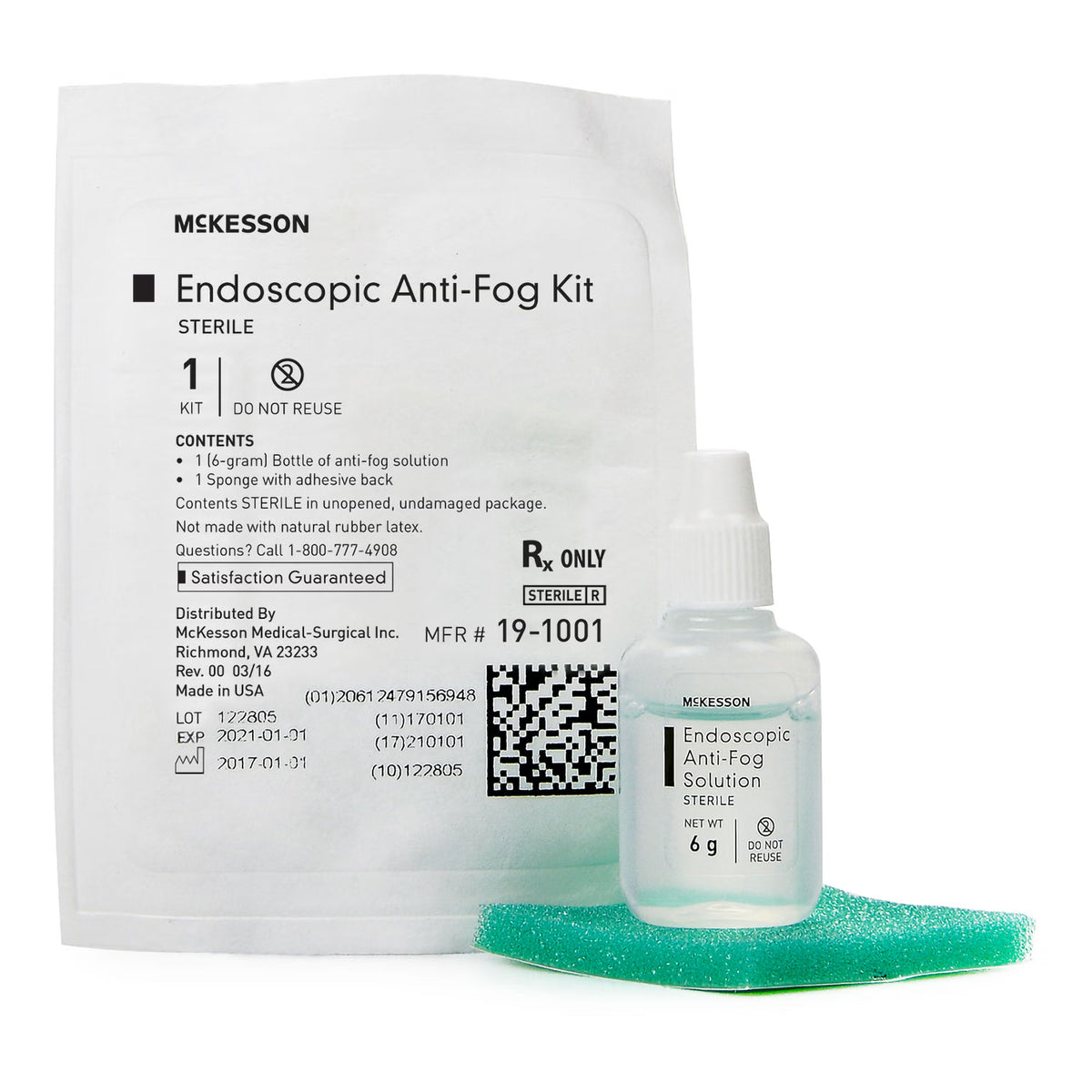Kit Anti Fog W-Sponge & Fluid Soft Pack