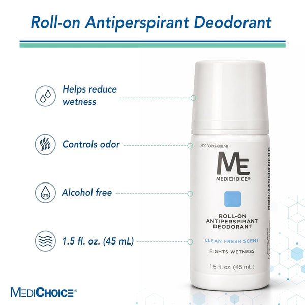 ME MediChoice Roll On Antiperspirant Deodorant (PC5015) 6 and 12