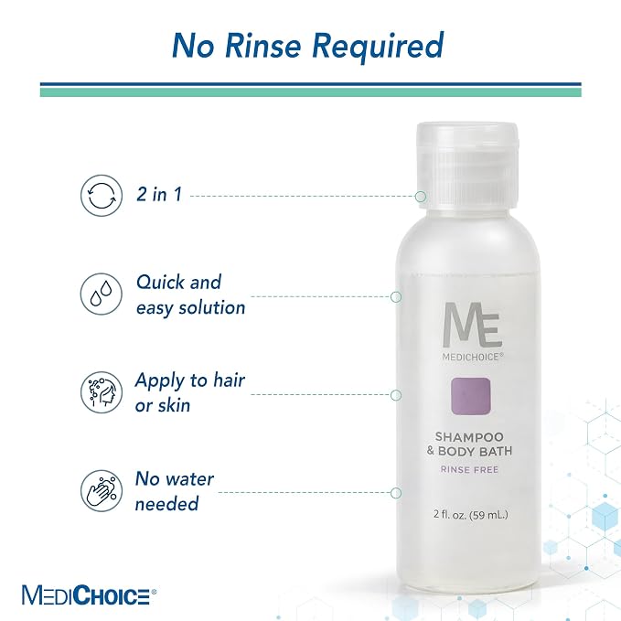 MediChoice No-Rinse Shampoo and Body Bath 2 oz (PC9020)